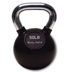 Premium Rubber Coated Kettlebells With Chrome Handles – Body-Solid (KBC-SET) -Detecto Sales body solid kettlebell kbc50