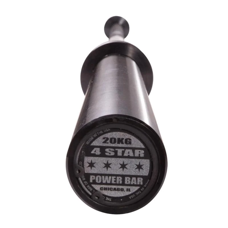 7' USA-Made 4 STAR Black Oxide Olympic Bar – Body-Solid (OB864STAR) 2 7' USA-Made 4 STAR Black Oxide Olympic Bar – Body-Solid (OB864STAR) - Image 2