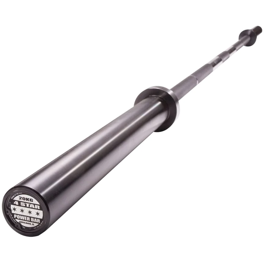 7' USA-Made 4 STAR Black Oxide Olympic Bar – Body-Solid (OB864STAR) 1 7' USA-Made 4 STAR Black Oxide Olympic Bar – Body-Solid (OB864STAR)