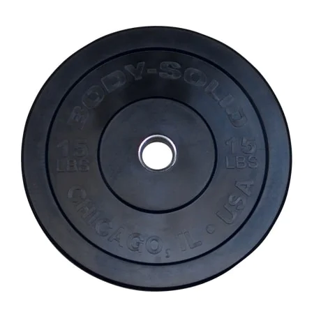 Chicago Extreme Solid Rubber Bumper Plates For Olympic Lifting – Body-Solid (OBPX-OBPXC) 12 Chicago Extreme Solid Rubber Bumper Plates For Olympic Lifting – Body-Solid (OBPX-OBPXC) - Image 12