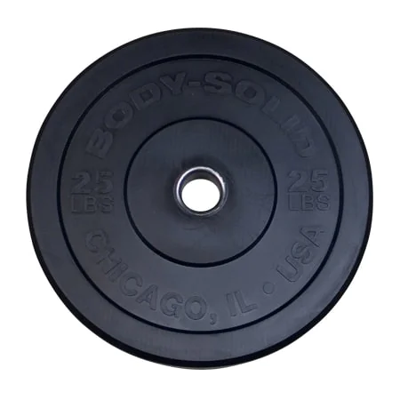Chicago Extreme Solid Rubber Bumper Plates For Olympic Lifting – Body-Solid (OBPX-OBPXC) 11 Chicago Extreme Solid Rubber Bumper Plates For Olympic Lifting – Body-Solid (OBPX-OBPXC) - Image 11