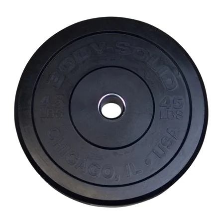 Chicago Extreme Solid Rubber Bumper Plates For Olympic Lifting – Body-Solid (OBPX-OBPXC) 9 Chicago Extreme Solid Rubber Bumper Plates For Olympic Lifting – Body-Solid (OBPX-OBPXC) - Image 9