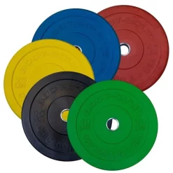 Chicago Extreme Solid Rubber Bumper Plates For Olympic Lifting – Body-Solid (OBPX-OBPXC)