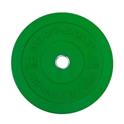 Chicago Extreme Solid Rubber Bumper Plates For Olympic Lifting – Body-Solid (OBPX-OBPXC) 20 Chicago Extreme Solid Rubber Bumper Plates For Olympic Lifting – Body-Solid (OBPX-OBPXC) -Detecto Sales body solid obpxc10 green bumper plate 1
