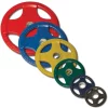 Multi-Colored Rubber Quad Grip Weight Lifting Plates – Body-Solid (ORC)