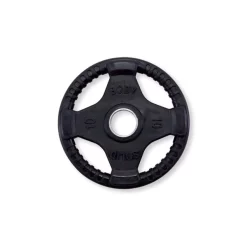 Black Rubber Quad Grip Weightlifting Plates – Body-Solid (ORT) -Detecto Sales body solid ort 10 black 1