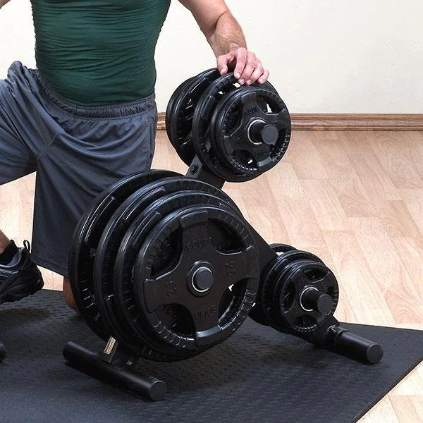 Powerline EZ-Load Olympic Weight Tree – Body-Solid (OWT24) 2 Powerline EZ-Load Olympic Weight Tree – Body-Solid (OWT24) - Image 2