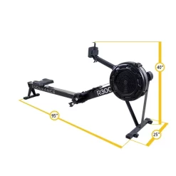 Endurance Air Rower - Light Commercial Fan Resistance Rowing Machine – Body-Solid (R300) -Detecto Sales body solid r300 rower dimensions