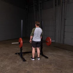 Full Commercial Squat Stand – Body-Solid (SPR250) -Detecto Sales body solid spr250 deadlifts 1