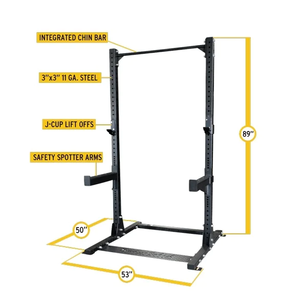 Full Commercial Half Rack – Body-Solid (SPR500) 2 Full Commercial Half Rack – Body-Solid (SPR500) - Image 2