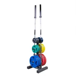 Olympic Weight Tree And Bar Holder – Body-Solid (WT46) -Detecto Sales body solid wt46 rack loaded