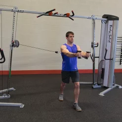 Pro ClubLine Series II Adjustable Cable Crossover Machine -- Body-Solid (S2CCO) -Detecto Sales bodysolids2ccopecfly