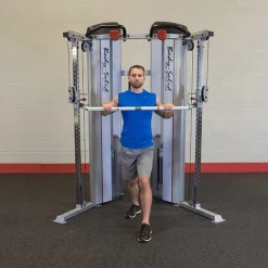 Pro ClubLine Series II Dual Adjustable Pulley Functional Trainer -- Body-Solid (S2FT) -Detecto Sales bodysolids2fttrainingbar
