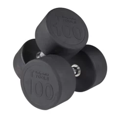 Commercial Round Head Rubber Dumbbell Sets – Body-Solid (SDP) -Detecto Sales bodysolidsdpdumbbells100