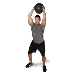 Black Non-Bouncing Slam Ball Medicine Balls – Body-Solid (BSTHB) -Detecto Sales bsthb slam ball exercise 3 1