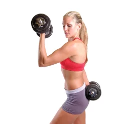 40 Lb. Adjustable Cast Iron Dumbbell Set With Hard Shell Carrying Case – CAP Barbell (RSWB-40TP) -Detecto Sales cap barbell adjustable dumbbell exercises