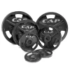 Black Cast Iron Olympic Grip Plates – Cap Barbell (OPHB)