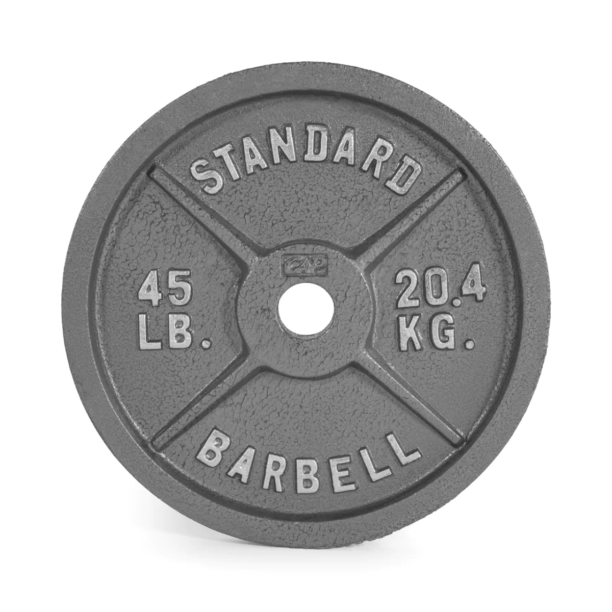 Old School Gray Cast Iron Standard Barbell Olympic Plates – CAP Barbell (OPG#2) 2 Old School Gray Cast Iron Standard Barbell Olympic Plates – CAP Barbell (OPG#2) - Image 2