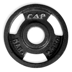 Black Cast Iron Olympic Grip Plates – Cap Barbell (OPHB) -Detecto Sales cap barbell ophb olympic plate 5