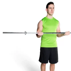 Regular 1" Threaded Weight Lifting Bar - 5' Or 6' Length – CAP Barbell (RBB-60T-72T) -Detecto Sales cap barbell rb 72t threaded bar