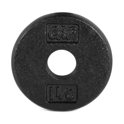 Regular Black Cast Iron Plates For Dumbbells And Barbells – CAP Barbell (RP) -Detecto Sales cap barbell rp 001 25