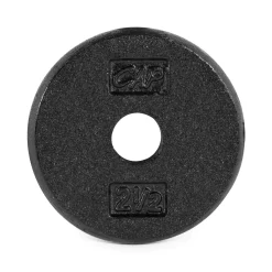 Regular Black Cast Iron Plates For Dumbbells And Barbells – CAP Barbell (RP) -Detecto Sales cap barbell rp 002.5