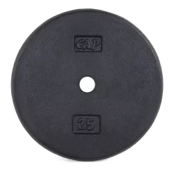Regular Black Cast Iron Plates For Dumbbells And Barbells – CAP Barbell (RP) -Detecto Sales cap barbell rp 025