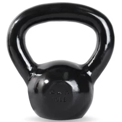 Black Polished Enamel Coated Cast Iron Kettlebell – CAP Barbell (SDK2) -Detecto Sales cap barbell sdk2 010