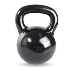 Black Polished Enamel Coated Cast Iron Kettlebell – CAP Barbell (SDK2) -Detecto Sales cap barbell sdk2 050