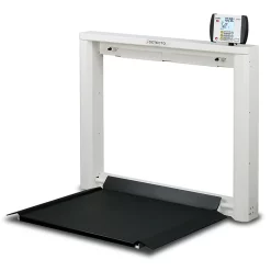 Wall-Mount Fold-Up Digital Wheelchair Scale With 1000 Lb Capacity -- Detecto (7550)