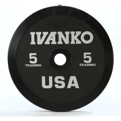 Heavy-Duty Virgin Rubber Encased Olympic Bumper Plates For Weightlifting – Ivanko (OBPX) -Detecto Sales e90a9342.obp 5 1 copy