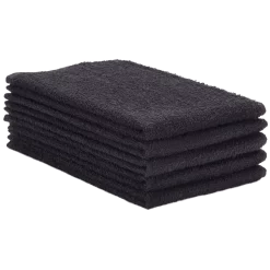 Athletic Gym Towels - Sweat Towels - Fitness Towels (Dozen) – ERC Wiping Products (ERC-TOWEL) -Detecto Sales erc 15x25 towels black