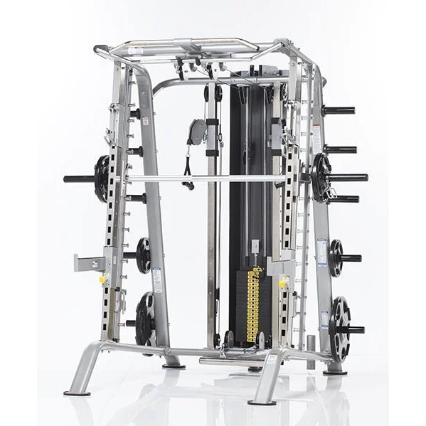 Evolution Light Commercial Smith Machine / Half Cage Combo Rack -- Tuff Stuff (CSM-600) 2 Evolution Light Commercial Smith Machine / Half Cage Combo Rack -- Tuff Stuff (CSM-600) - Image 2