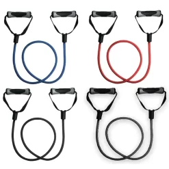 Fitness Resistance Cables With Comfort Grip Handles -- Grizzly (8811-8818)