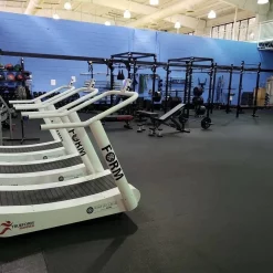 GYMlogix USA-Made Recycled Interlocking Rubber Weight Room Tiles - 2' X 2' X 1/2" – Rubberlogix (RL-2212) -Detecto Sales gymlogix flooring cardio rooms 1