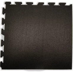 GYMlogix USA-Made Recycled Interlocking Rubber Weight Room Tiles - 2' X 2' X 1/2" – Rubberlogix (RL-2212) -Detecto Sales gymlogix interlocking tile corner 1