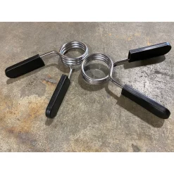 Olympic Spring Collars With Grips (Pair) | IRON COMPANY (IC-OLY-COLLARS-2)