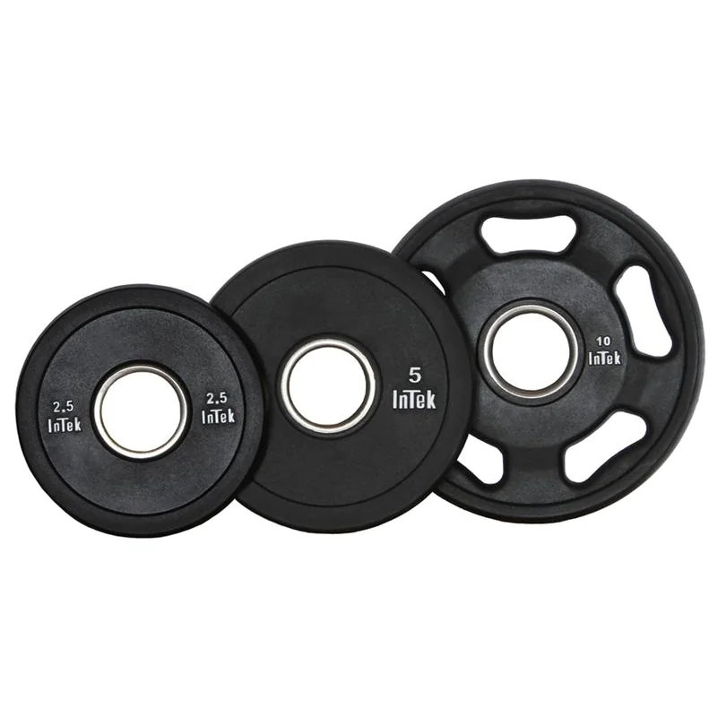 Intek Armor Series Solid Urethane Olympic Barbell Plates -- Intek (ITUTT) 2 Intek Armor Series Solid Urethane Olympic Barbell Plates -- Intek (ITUTT) - Image 2