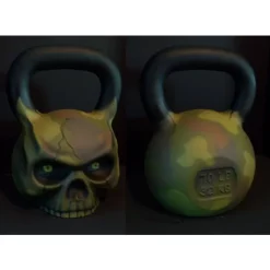 Skullbell Kettlebell (Single) - Skull Kettlebell -- Ironskull Fitness (SKULL-BELL) -Detecto Sales ironskullfitnessskullbellgreencamo70