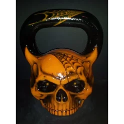 Skullbell Kettlebell (Single) - Skull Kettlebell -- Ironskull Fitness (SKULL-BELL) -Detecto Sales ironskullfitnessskullbellorangeweb