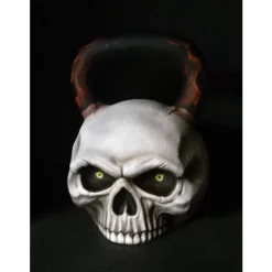 Skullbell Kettlebell (Single) - Skull Kettlebell -- Ironskull Fitness (SKULL-BELL) -Detecto Sales ironskullfitnessskullbellphantomwhite