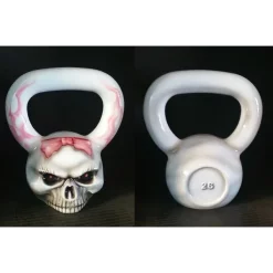 Skullbell Kettlebell (Single) - Skull Kettlebell -- Ironskull Fitness (SKULL-BELL) -Detecto Sales ironskullfitnessskullbellpinkbow2