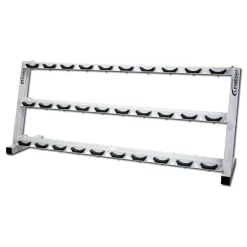 15 Pair Pro-Style Commercial Dumbbell Rack -- Legend Fitness (3191) -Detecto Sales legend fitness 3191 dumbbell rack front