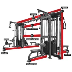 SelectEDGE 1138 Eight Stack Jungle Gym -- Legend Fitness (1138) -Detecto Sales legendselectedge1138cablemachineschematic