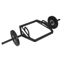 Modular Multi Functional Trap Bar - Step Thru Olympic Hex Bar – Iron Company (ICMODFBAR) -Detecto Sales modf modular bar closed with weights 1