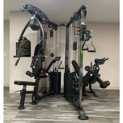 Compact 2 Stack Corner Multi Gym | Muscle D Fitness (MDM-2CM) -Detecto Sales muscle d corner multigym assembled