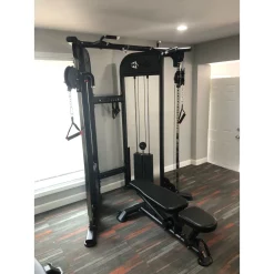 Dual Adjustable Pulley Trainer 88" | Muscle D Fitness (MDM-D88) -Detecto Sales muscled mdm d88b dual adjustable pulley gym in home
