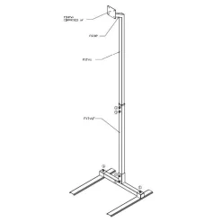 Free Standing LCD TV Screen Adjustable Floor Stand – MYE Entertainment (MTV-FS100) -Detecto Sales mye mtv fs100 stand specifications
