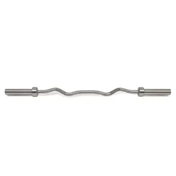 54.5" Stainless Steel Olympic E-Z Curl Bar – Ivanko (OBZS-30)