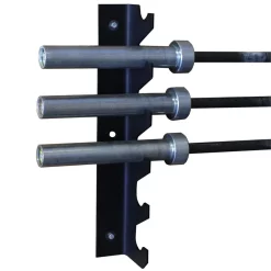 6 Bar Gun Rack - Wall Mounted Olympic Bar Holder -- Ironcompany (ICGRBS) -Detecto Sales olympicbargunrack3